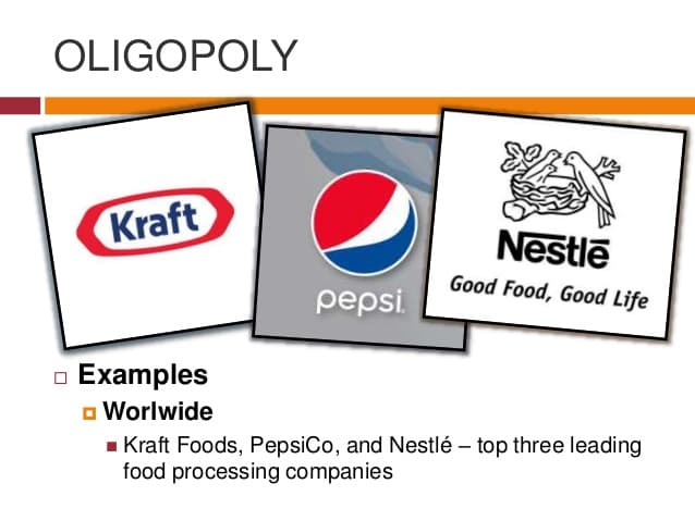 Examples of Oligopoly