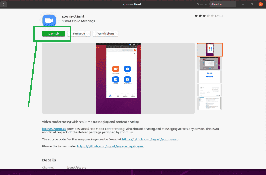 Install Zoom on Ubuntu Using Graphical User Interface METHOD