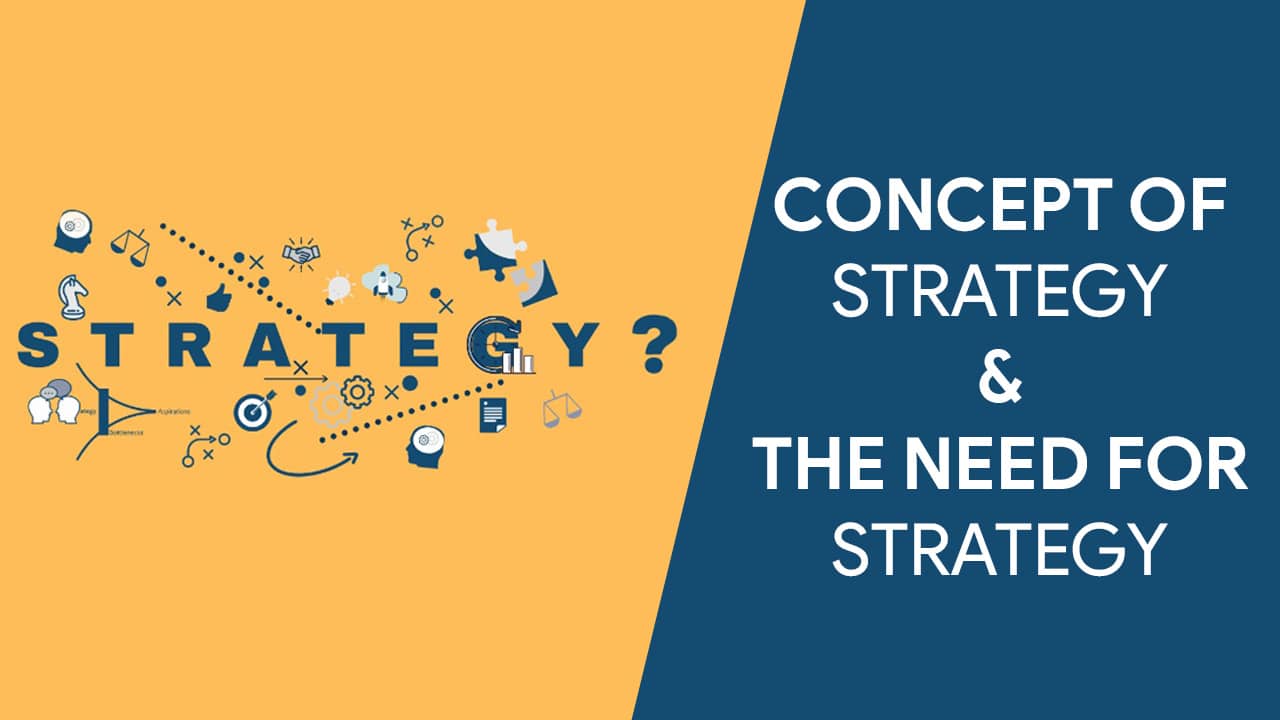 Concept of Strategy & The Need For Startegy